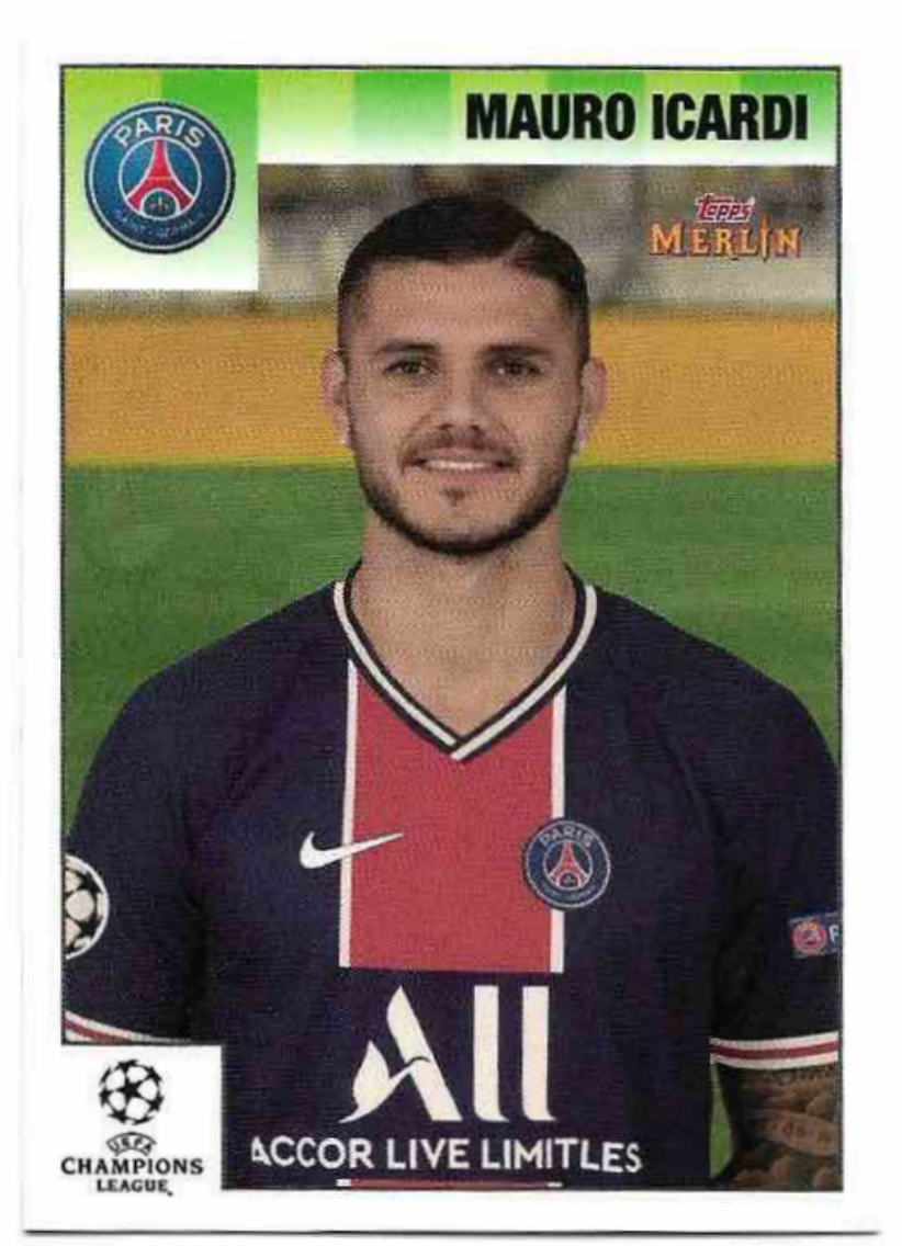 MAURO ICARDI 20-21 Topps Merlin's Heritage 95 UCL