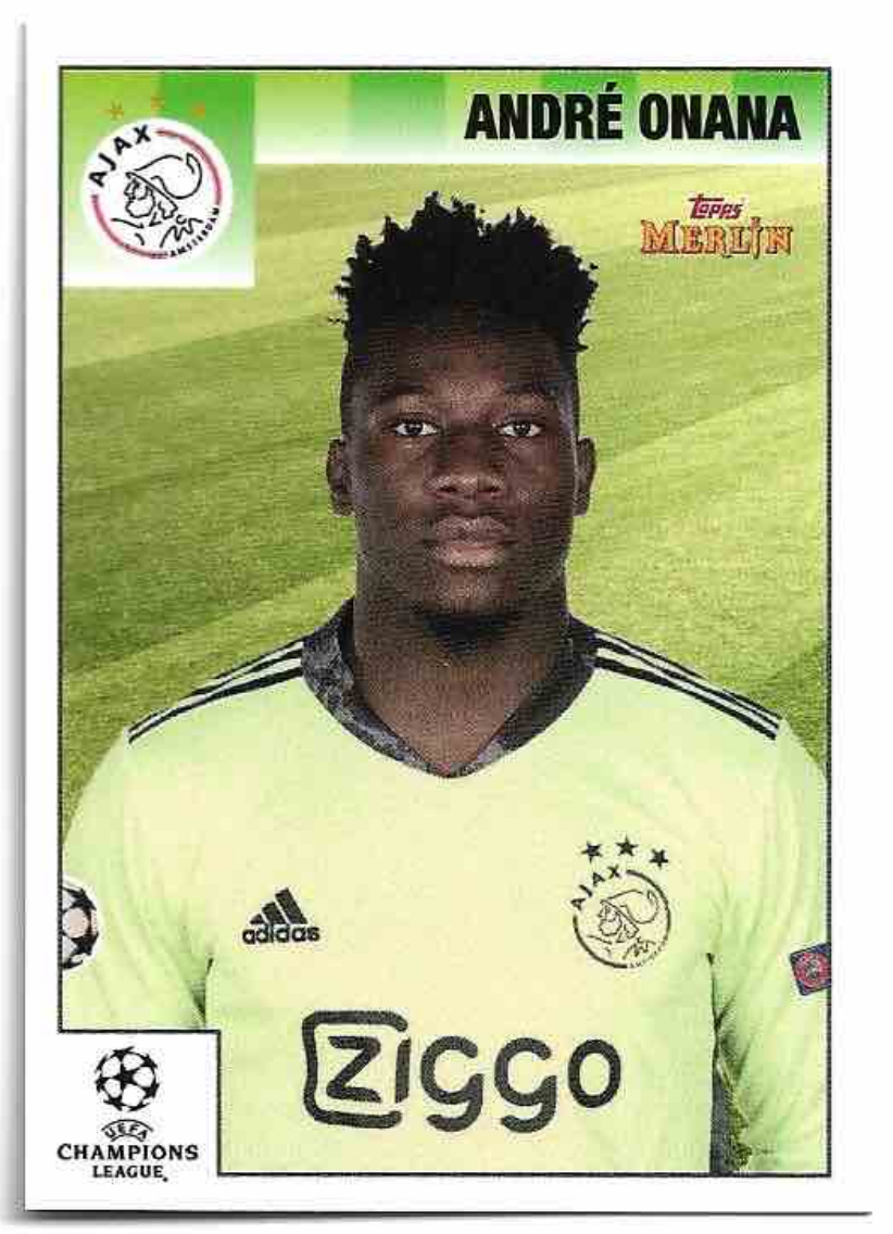 ANDRE ONANA 20-21 Topps Merlin's Heritage 95 UCL