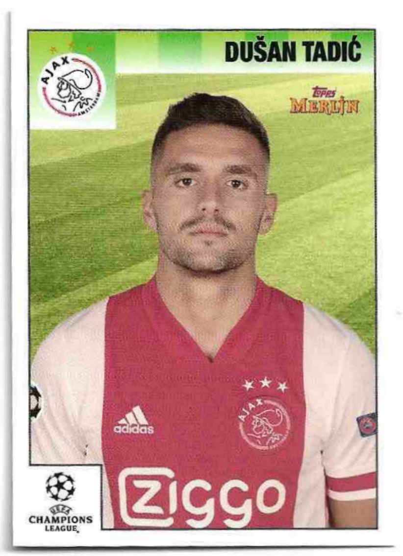 DUSAN TADIC 20-21 Topps Merlin's Heritage 95 UCL