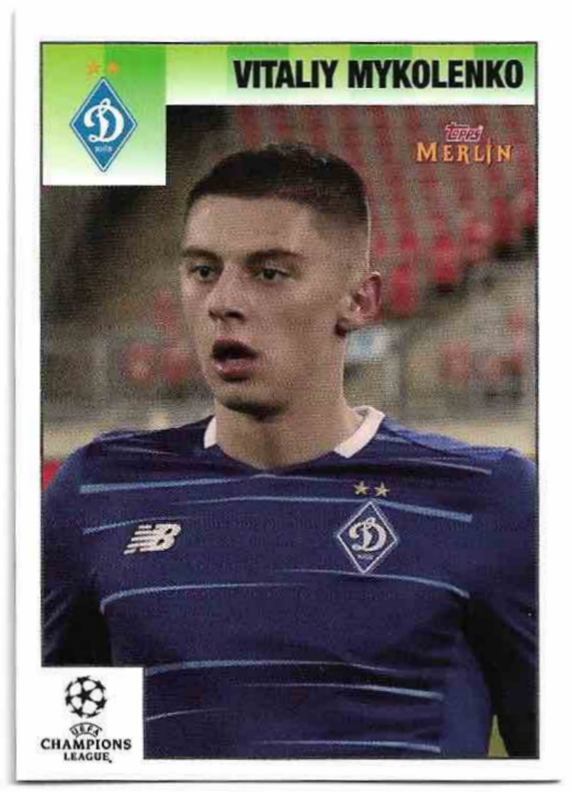 VITALIY MYKOLENKO 20-21 Topps Merlin's Heritage 95 UCL