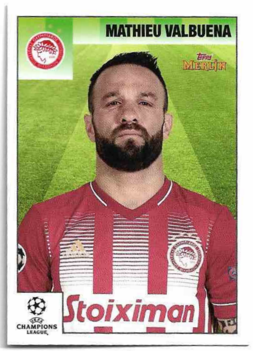 MATHIEU VALBUENA 20-21 Topps Merlin's Heritage 95 UCL