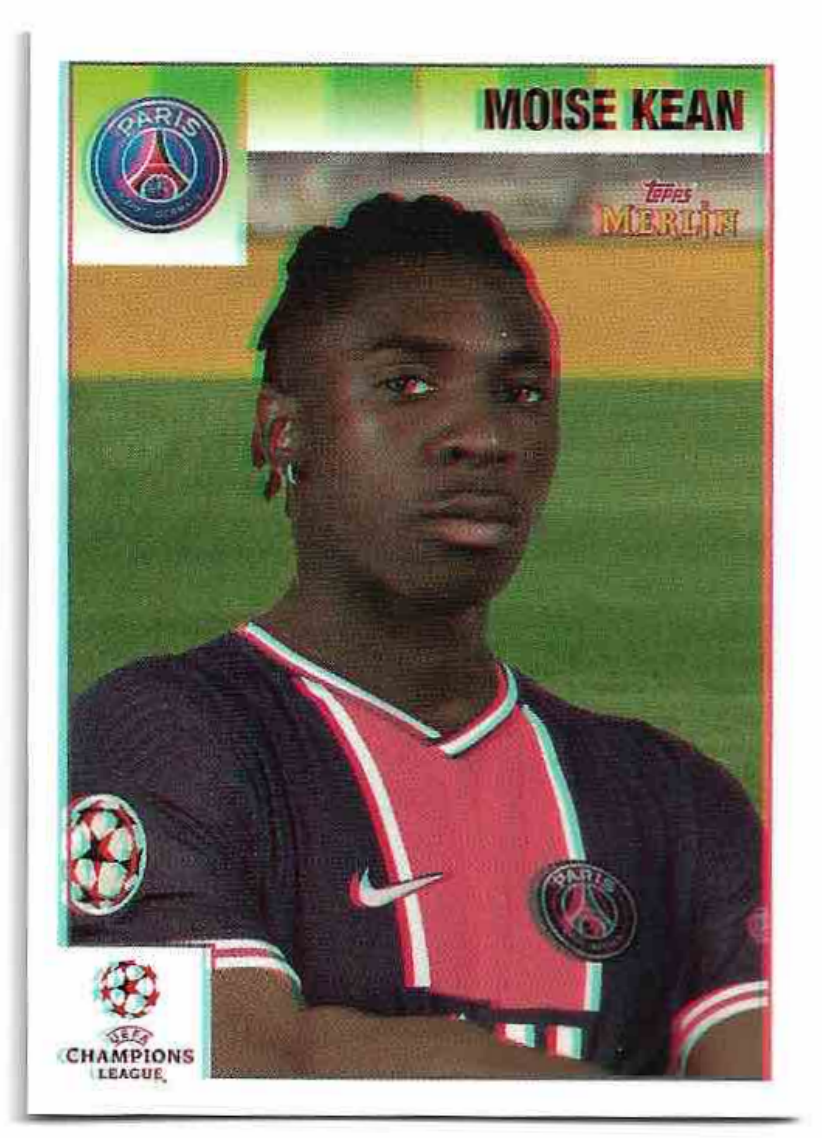 3D MOISE KEAN 20-21 Topps Merlin's Heritage 95 UCL