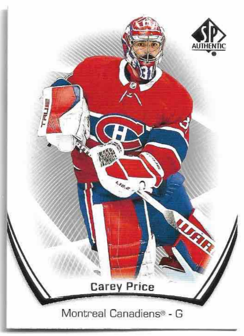 CAREY PRICE 21-22 UD SP Authentic