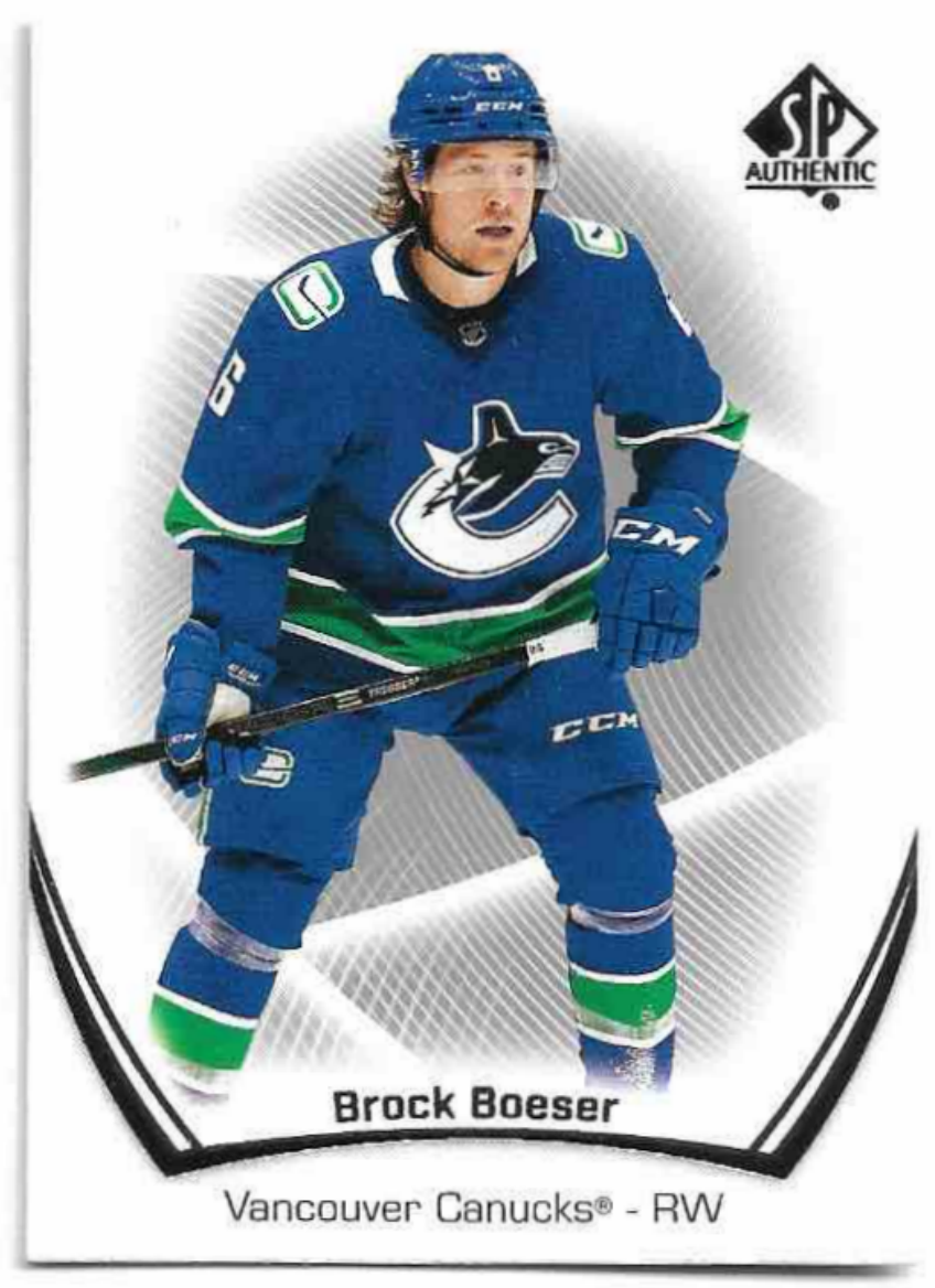 BROCK BOESER 21-22 UD SP Authentic