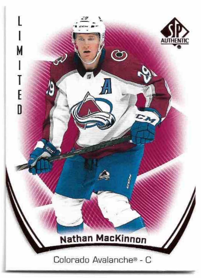 Limited Red NATHAN MACKINNON 21-22 UD SP Authentic