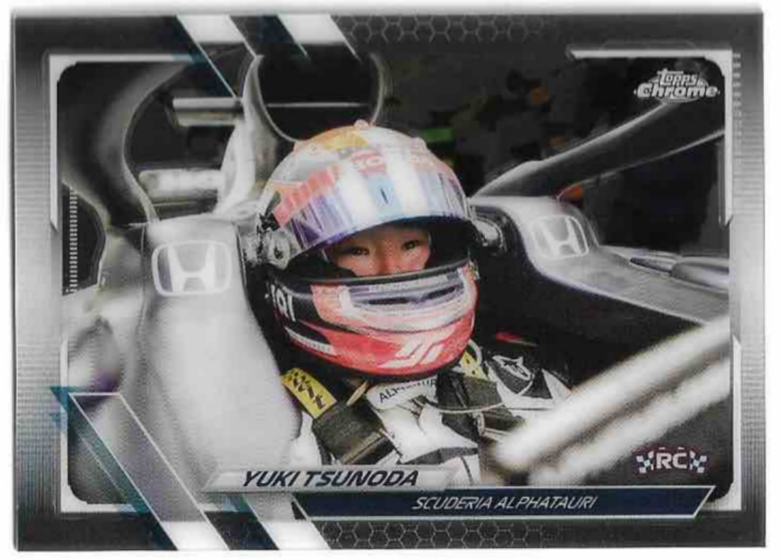 Rookie YUKI TSUNODA 2021 Topps Chrome Formula 1