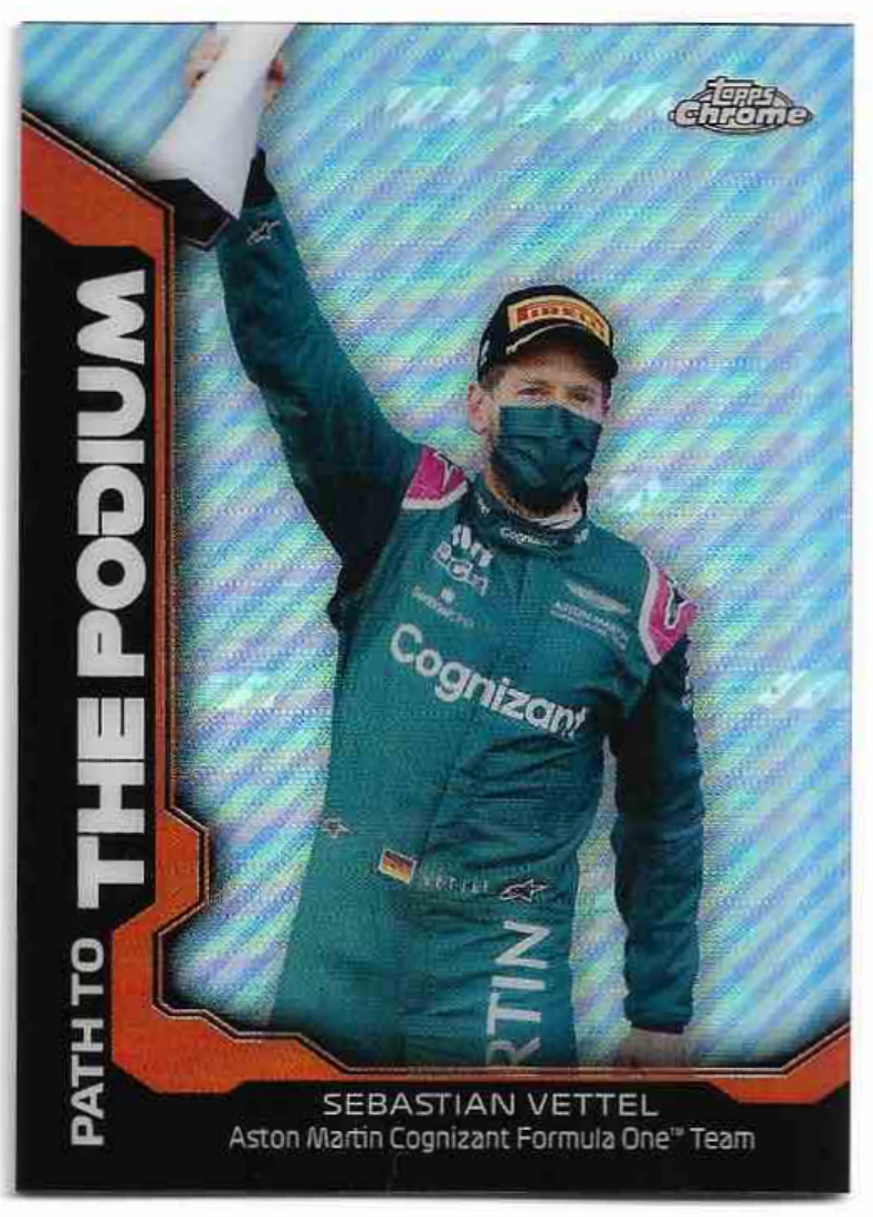 Path to the Podium SEBASTIAN VETTEL 2021 Topps Chrome Formula 1