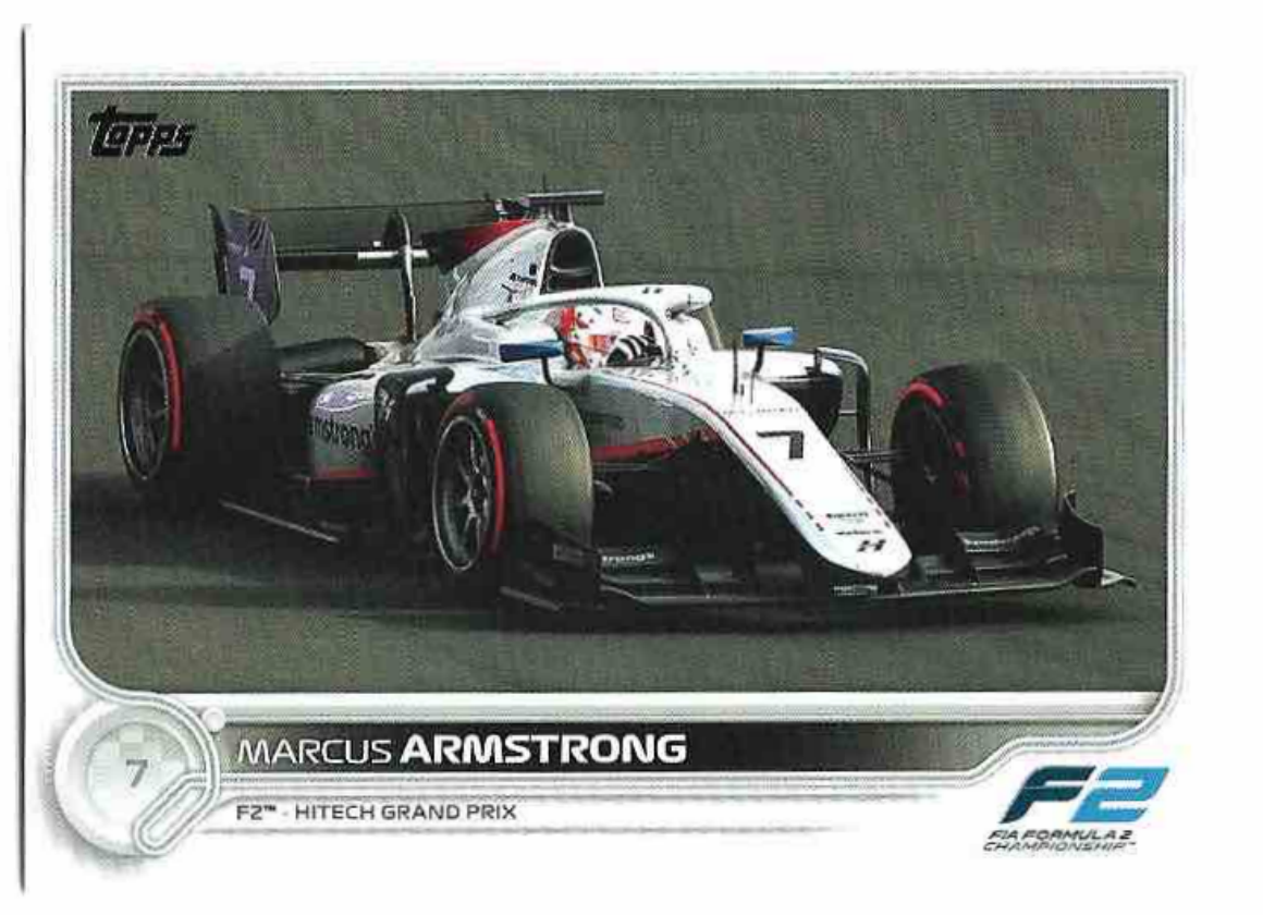 MARCUS ARMSTRONG 2022 Topps Formula 1