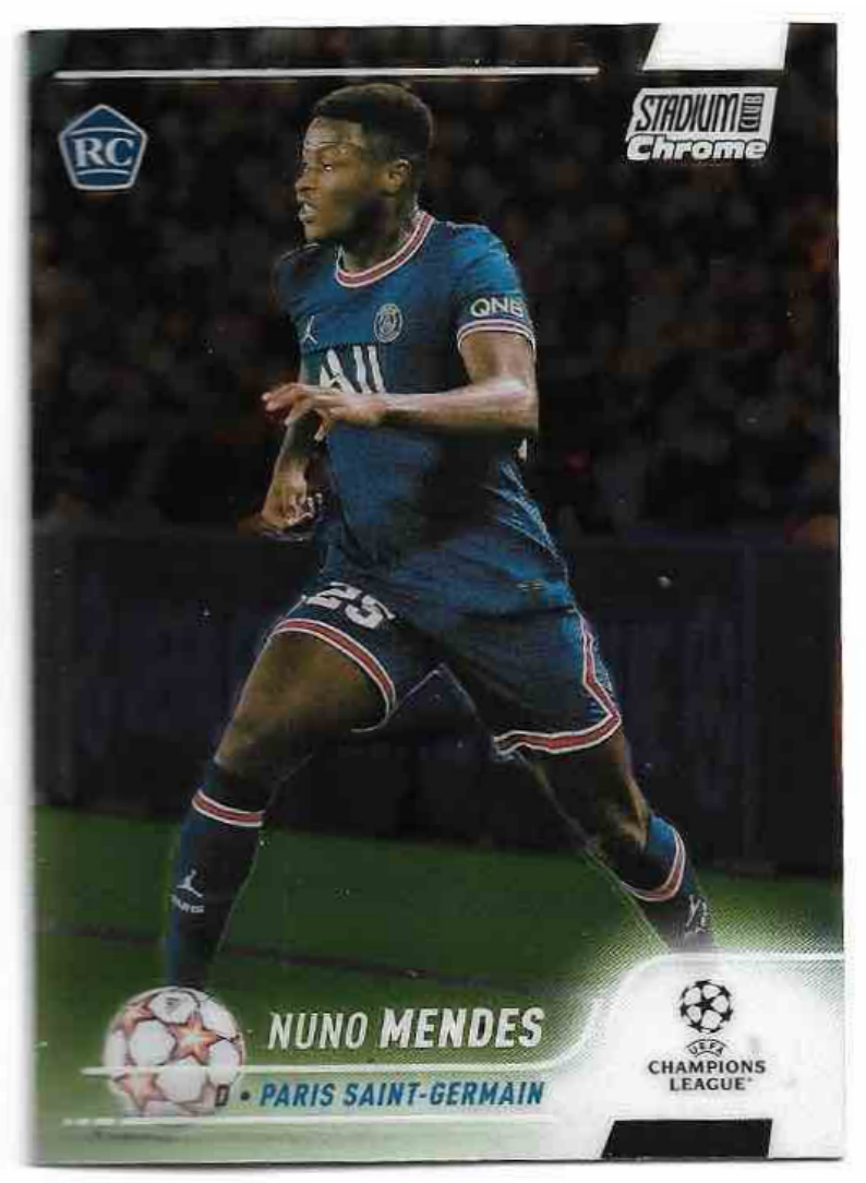 Rookie NUNO MENDES 21-22 Topps Stadium Club Chrome UCL