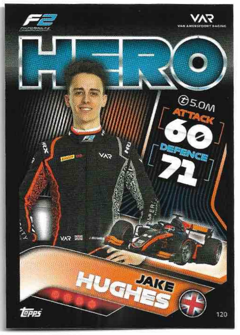 Hero JAKE HUGHES 2022 Topps Turbo Attax