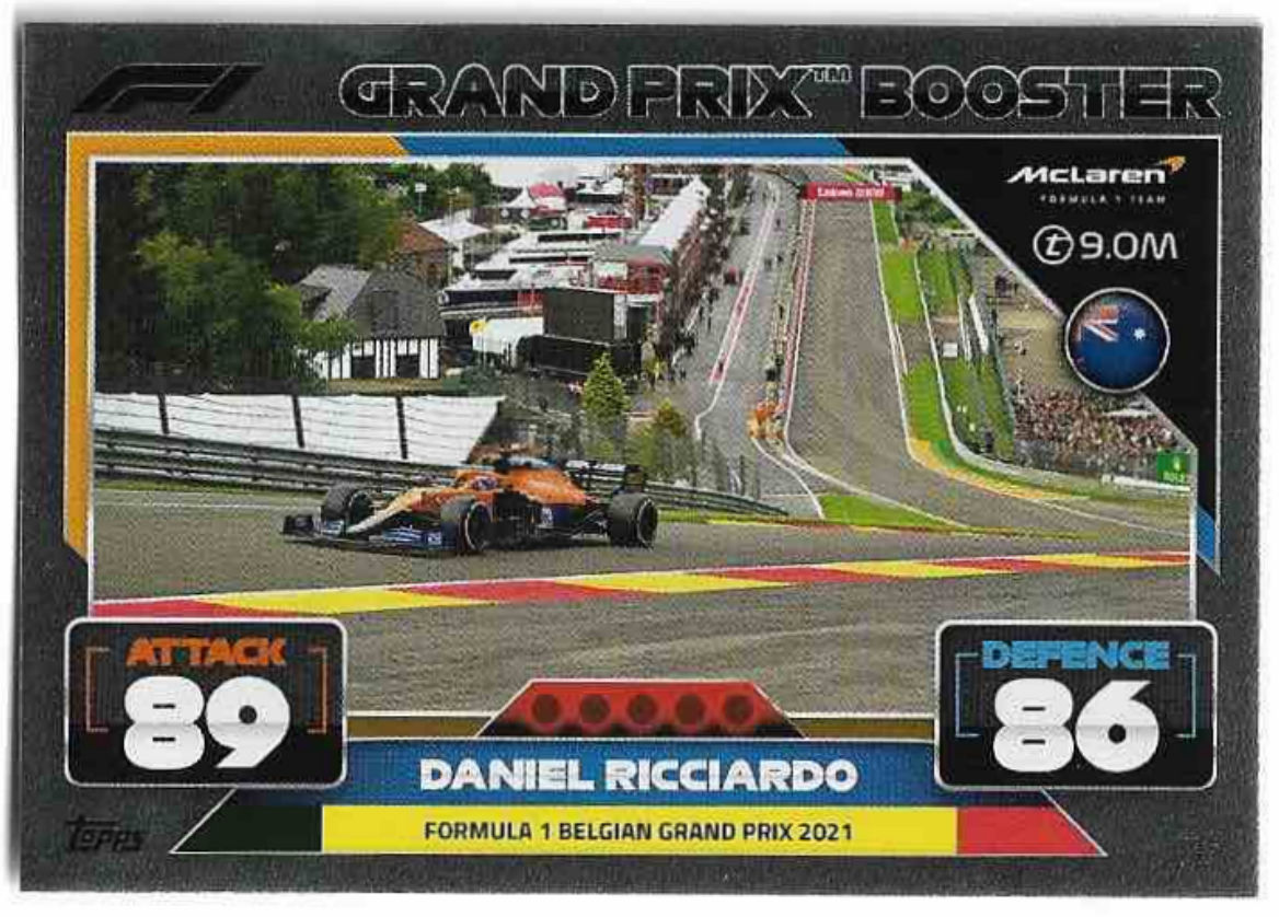 Grand Prix Booster DANIEL RICCIARDO 2022 Topps Turbo Attax