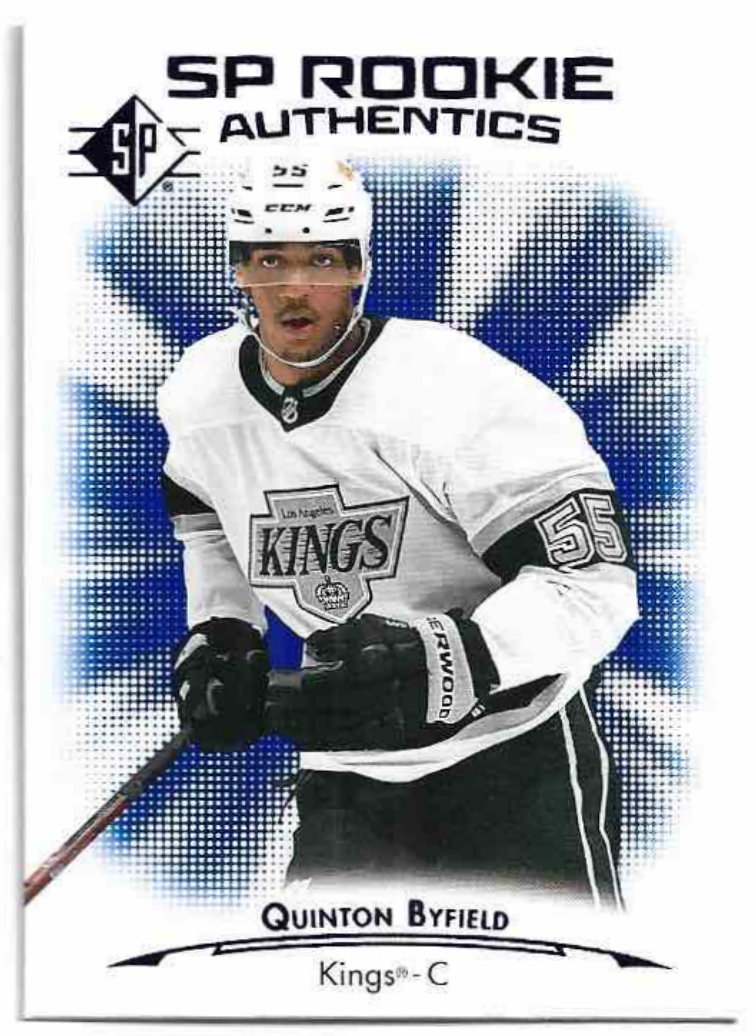 Blue SP Rookie Authetics QUINTON BYFIELD 21-22 UD SP Hockey