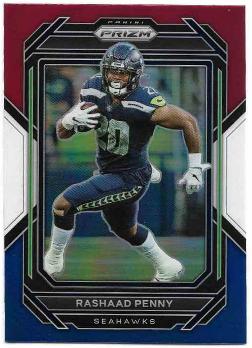 Red White & Blue Prizm RASHAAD PENNY 2022 Panini Prizm Football