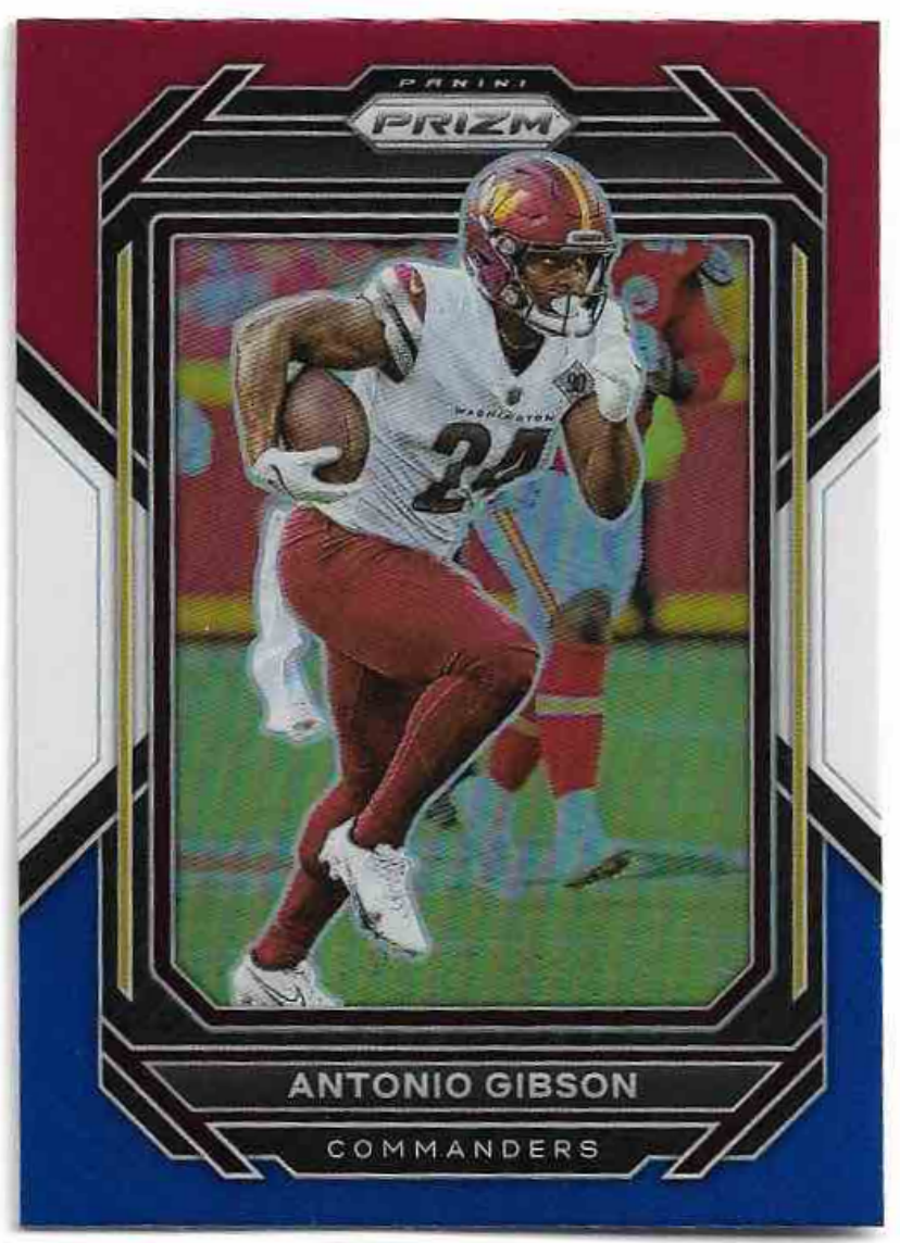 Red White & Blue Prizm ANTONIO GIBSON 2022 Panini Prizm Football