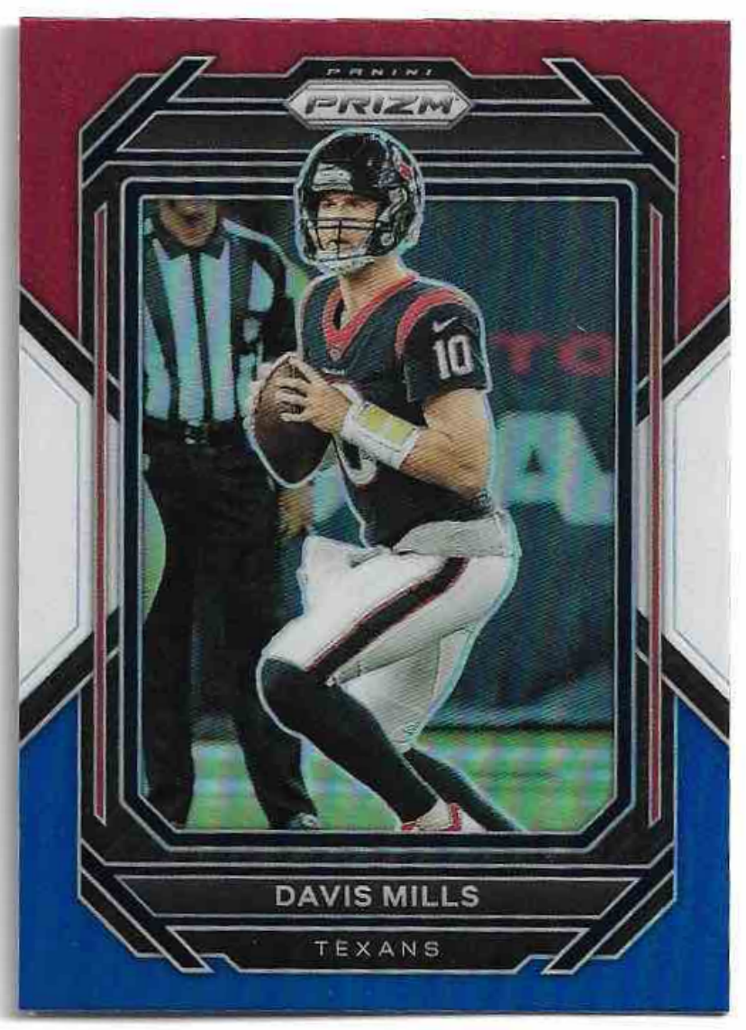 Red White & Blue Prizm DAVIS MILLS 2022 Panini Prizm Football