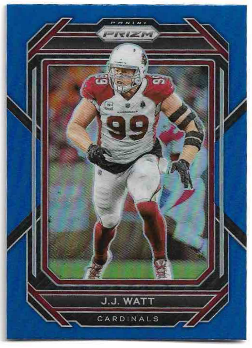 Blue Prizm J.J. WATT 2022 Panini Prizm Football