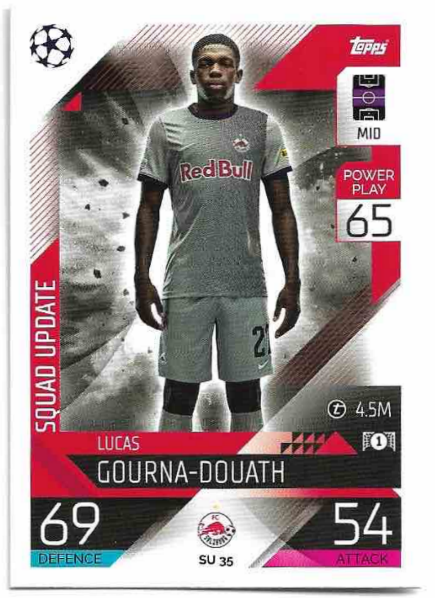 Squad Update LUCAS GOURNA-DOUATH 2023 Match Attax Extra UCL