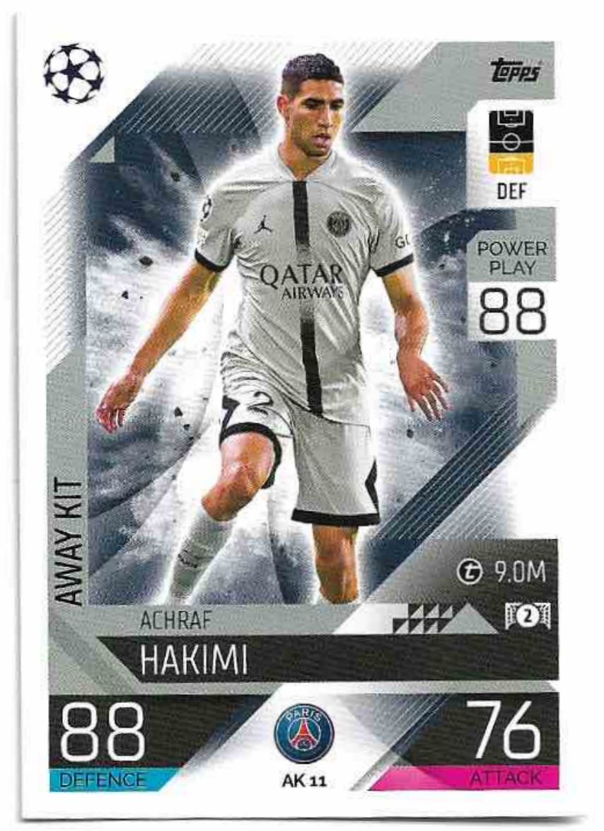 Away Kit ACHRAF HAKIMI 2023 Match Attax Extra UCL