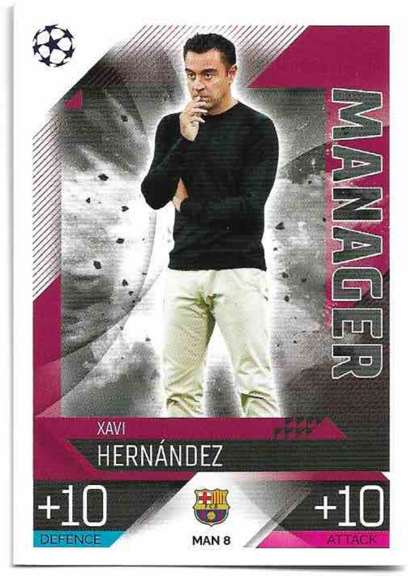 Manager XAVI HERNANDEZ 2023 Match Attax Extra UCL