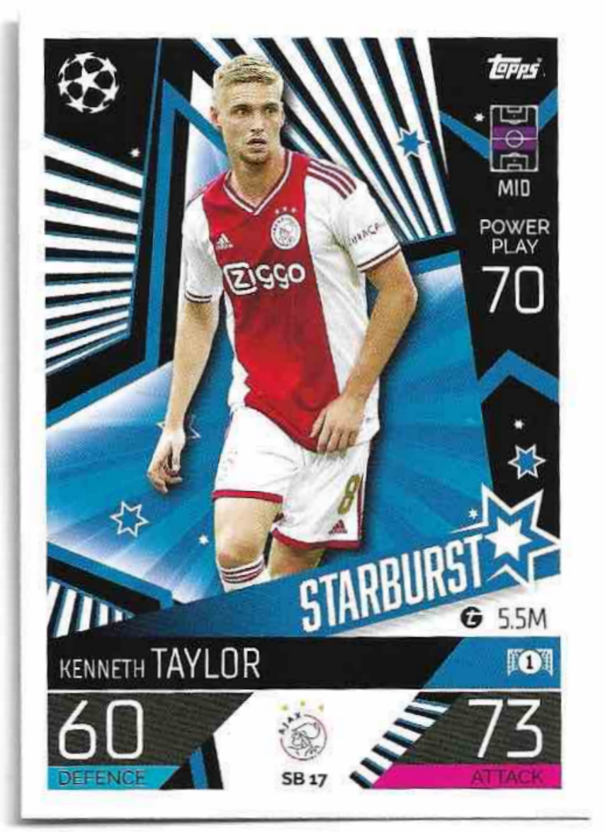 Starburst KENNETH TAYLOR 2023 Match Attax Extra UCL