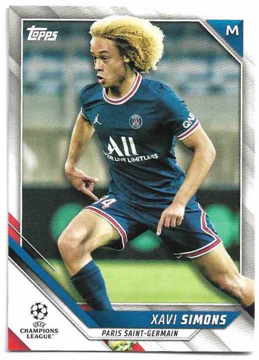 XAVI SIMONS 21-22 Topps UEFA Champions League