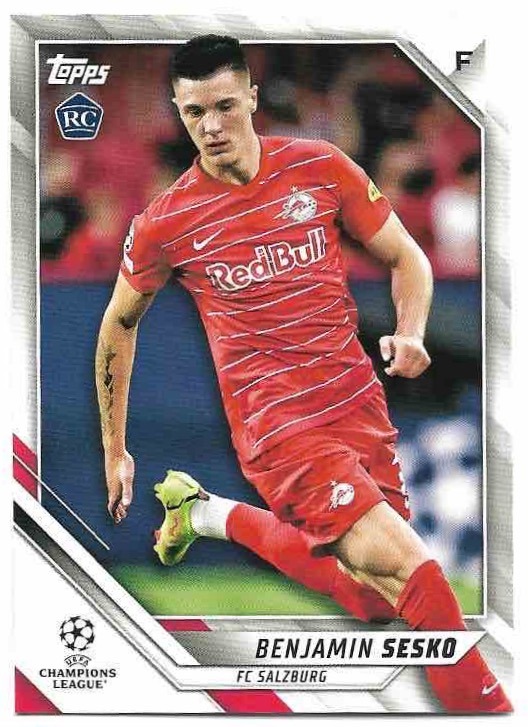 Rookie BENJAMIN SESKO 21-22 Topps UEFA Champions League