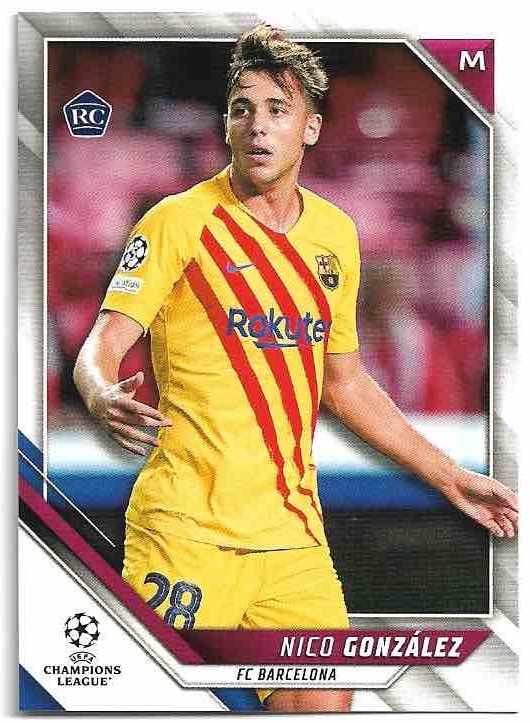 Rookie NICO GONZALEZ 21-22 Topps UEFA Champions League