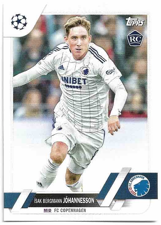 Rookie ISAK BERGMANN JOHANNESSON 22-23 Topps UEFA Club Competitions