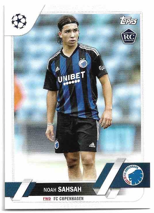 Rookie NOAH SAHSAH 22-23 Topps UEFA Club Competitions