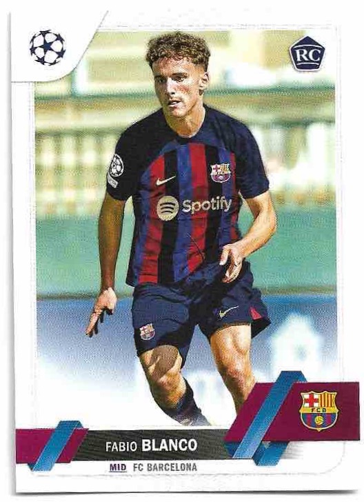 Rookie FABIO BLANCO 22-23 Topps UEFA Club Competitions