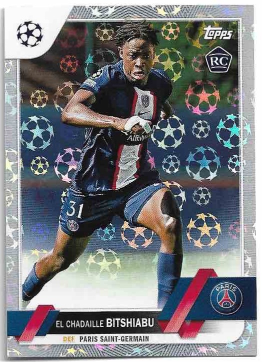 Rookie Starball Foil EL CHADAILLE BITSHIABU 22-23 Topps UEFA Club Competitions