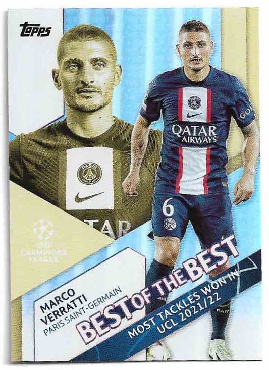 Best of the Best MARCO VERRATTI 22-23 Topps UEFA Club Competitions