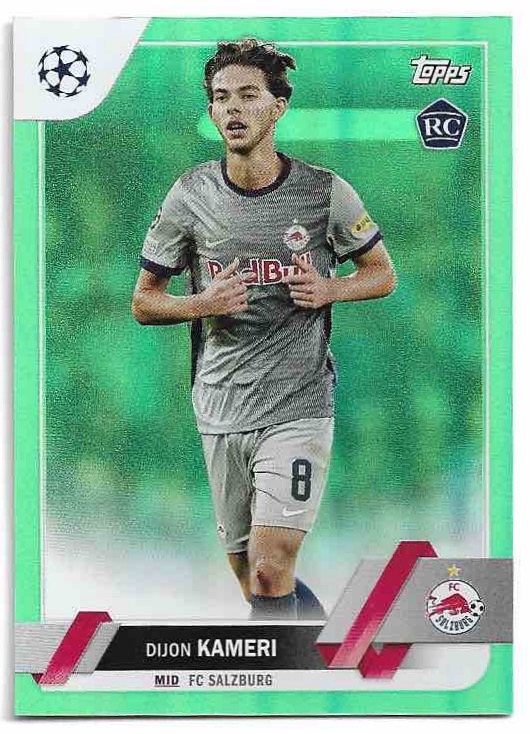 Rookie Neon Green Foil DIJON KAMERI 22-23 Topps UEFA Club Competitions /199