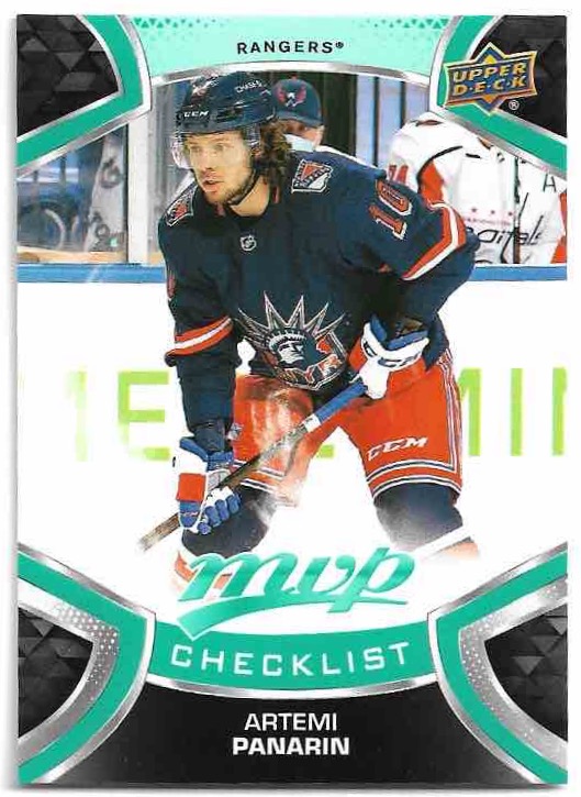 Checklist ARTEMI PANARIN 21-22 UD MVP