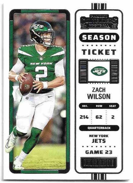 ZACH WILSON 2022 Panini Contenders Football