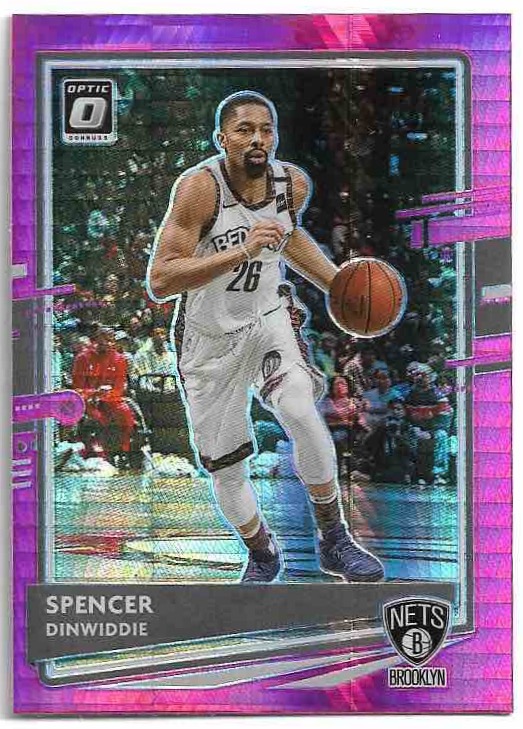 Hyper Pink Prizm SPENCER DINWIDDIE 20-21 Panini Donruss Optic Basketball