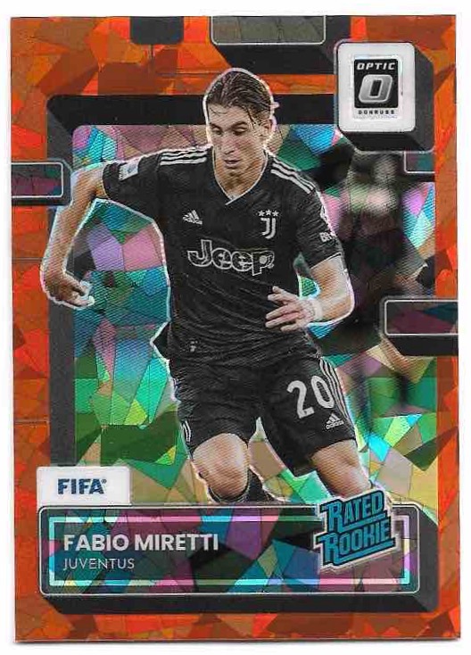 Orange Ice Rated Rookie Optic FABIO MIRETTI 22-23 Panini Donruss Soccer