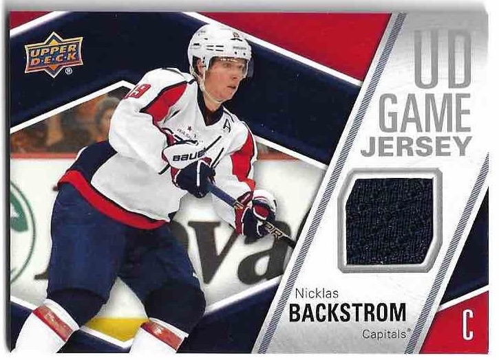 UD Game Jersey NICKLAS BACKSTROM 11-12 UD Series 2