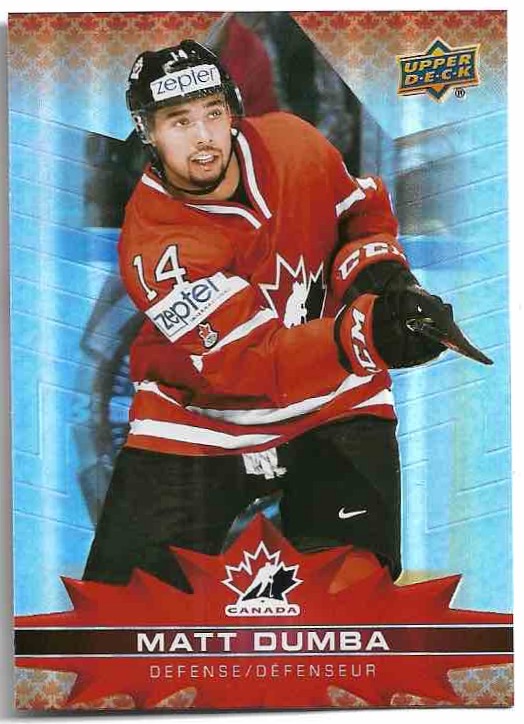 MATT DUMBA 21-22 UD Tim Hortons Collector's Series Team Canada