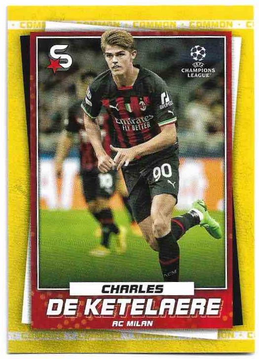 Variations Common Yellow CHARLES DE KETELAERE 22-23 Topps UEFA Superstars