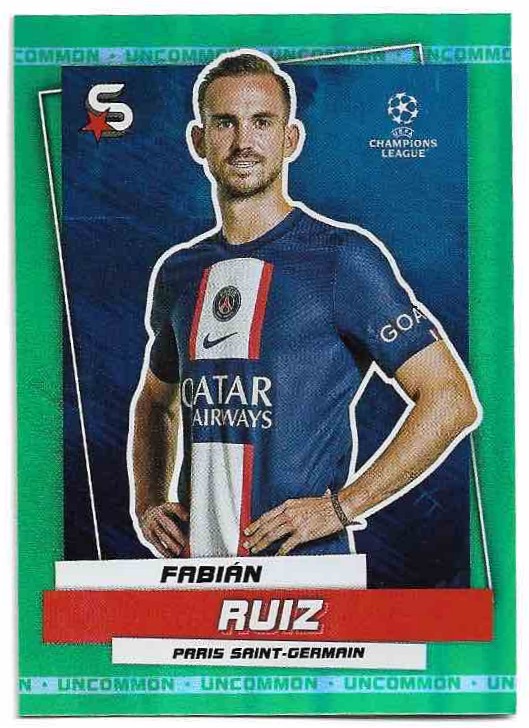 Uncommon Green FABIAN RUIZ 22-23 Topps UEFA Superstars