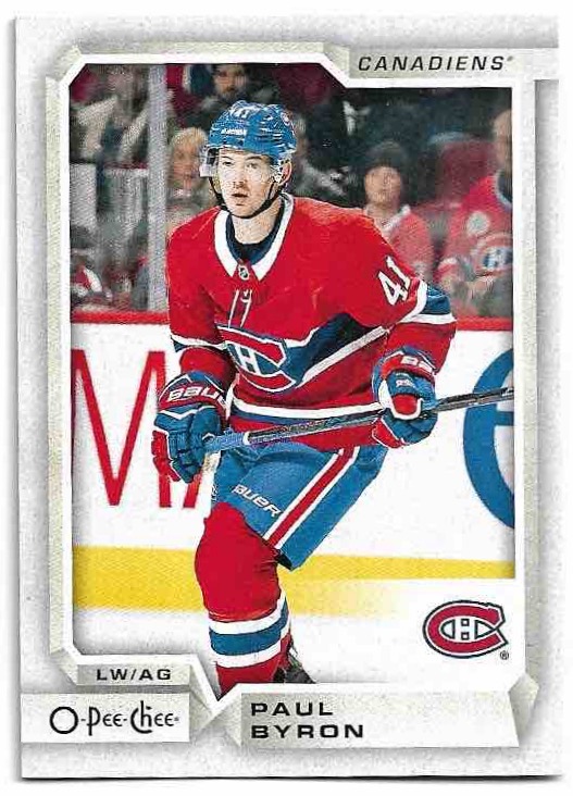 PAUL BYRON 18-19 UD O-Pee-Chee OPC