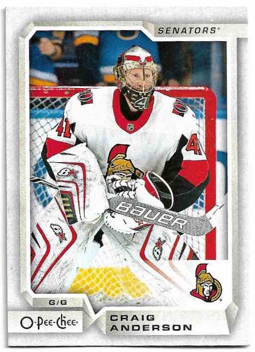 CRAIG ANDERSON 18-19 UD O-Pee-Chee OPC