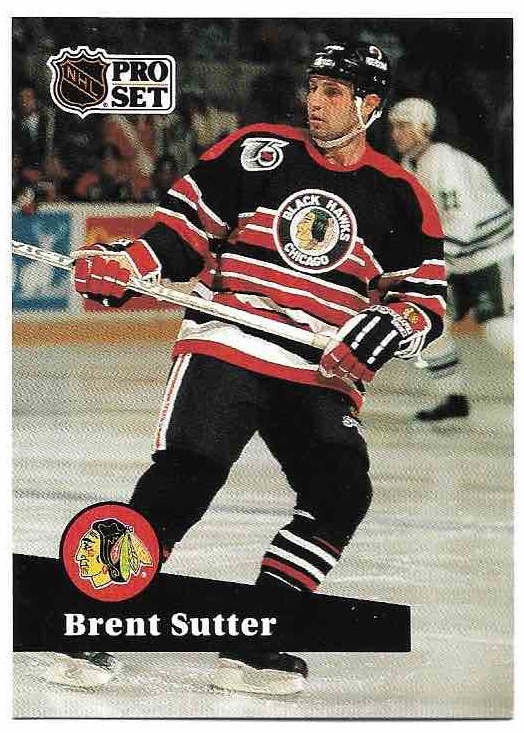 BRENT SUTTER 91-92 Pro Set