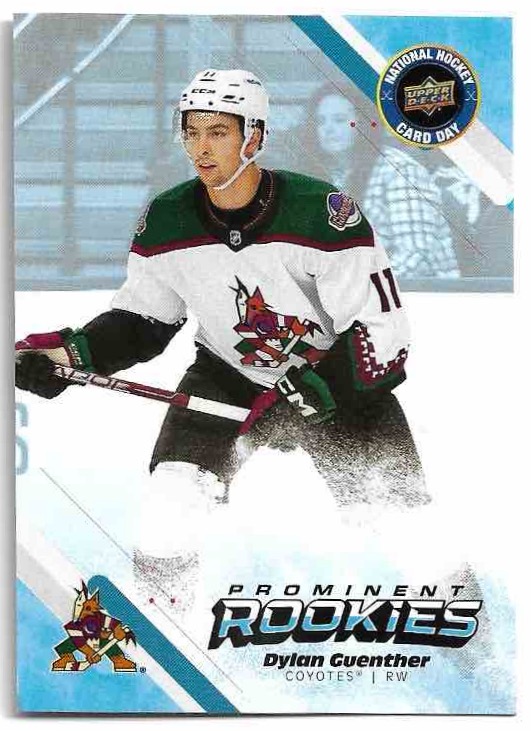 Prominent Rookies DYLAN GUENTHER 2023 UD National Hockey Card Day