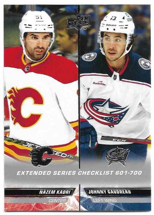 Checklist NAZEM KADRI/JOHNNY GAUDREAU 22-23 UD Extended Series