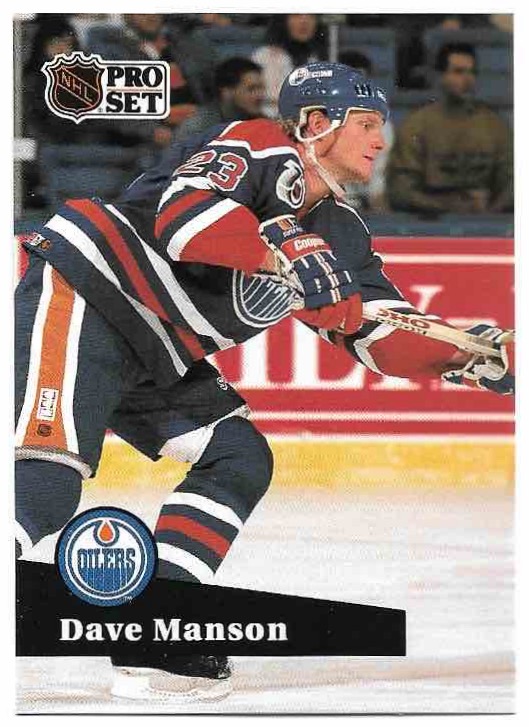 DAVE MANSON 91-92 Pro Set