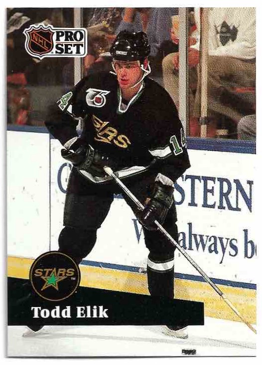 TODD ELIK 91-92 Pro Set