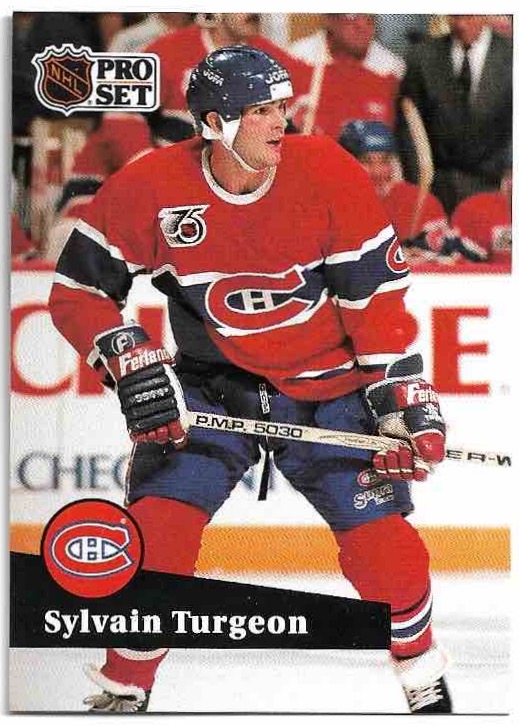 SYLVAIN TURGEON 91-92 Pro Set