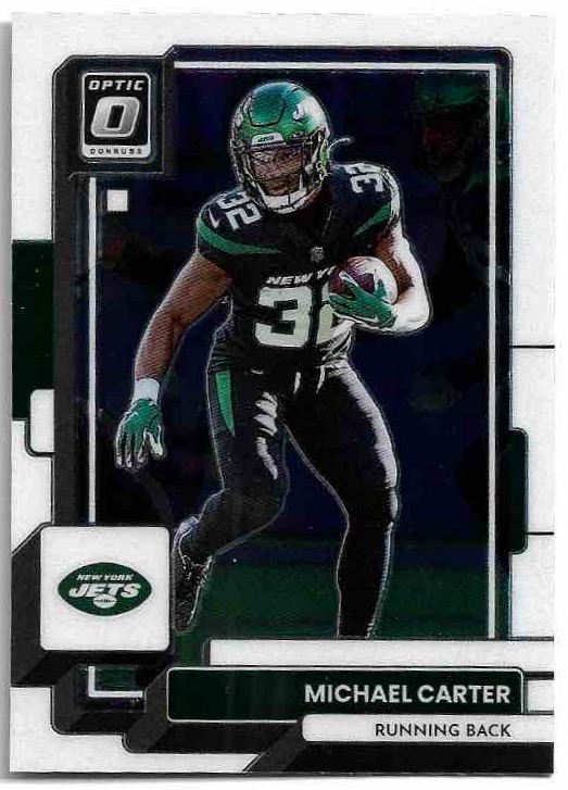 MICHAEL CARTER 2022 Panini Donruss Optic Football